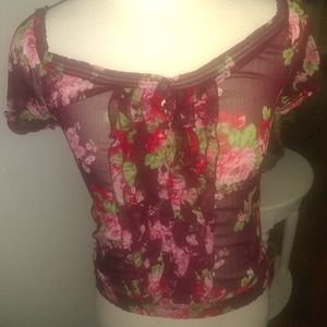Abercrombie & Fitch Sheer  Blouse (Item# D0009)